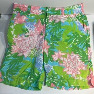 Lilly Pulitzer Woman’s Floral Green and Pink Shorts